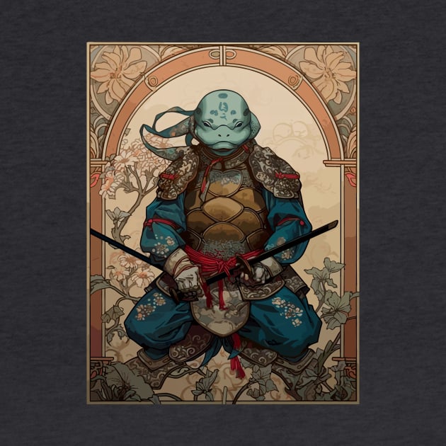 Anthropomorphic Samurai Turtle Kappa by entwithanaxe